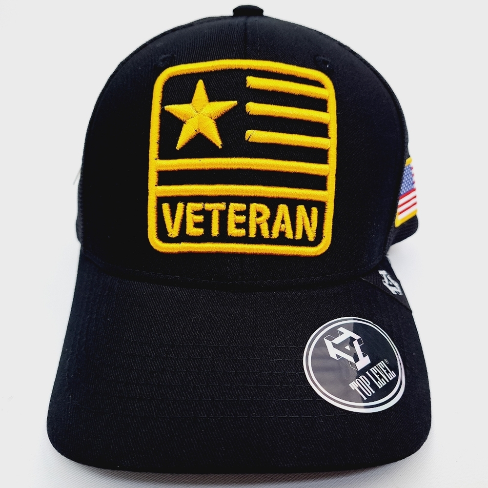 Army Veteran Embroidered Mesh Low Profile Snapbac…